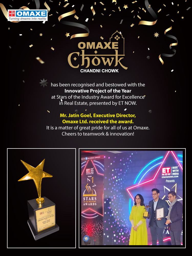 Omaxe Chowk, Chandni Chowk awarded Innovative Project of the Year!