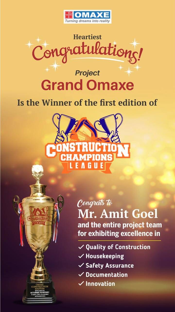 Project "Grand Omaxe" is the Winner of the First Edition of "Construction Champions League"