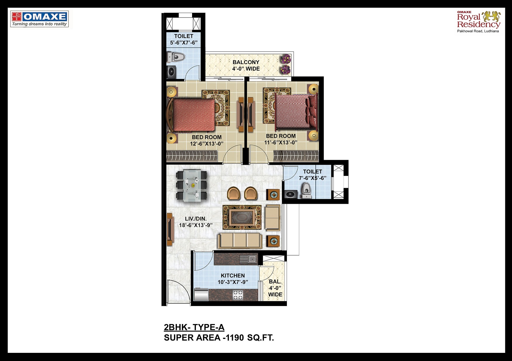 2BHK Type A