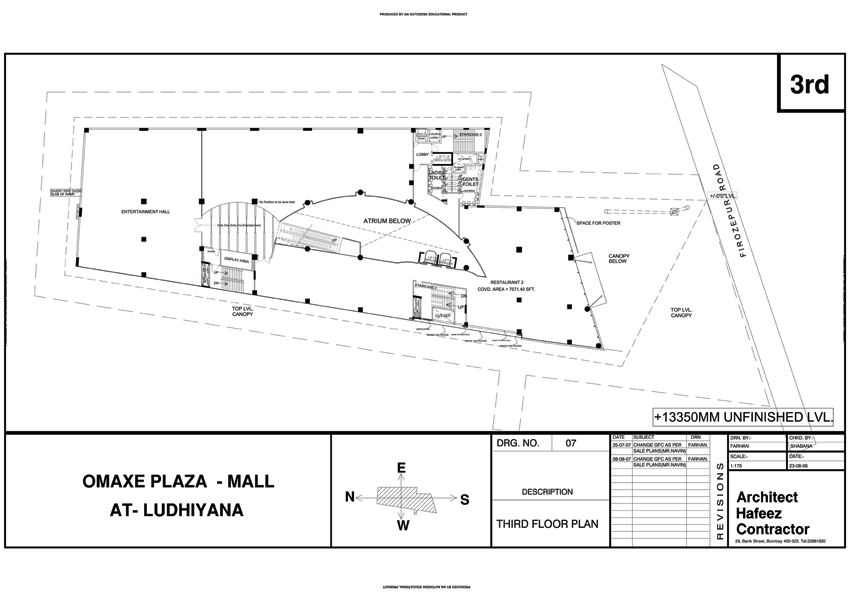 Omaxe Plaza Third Floor Plan
